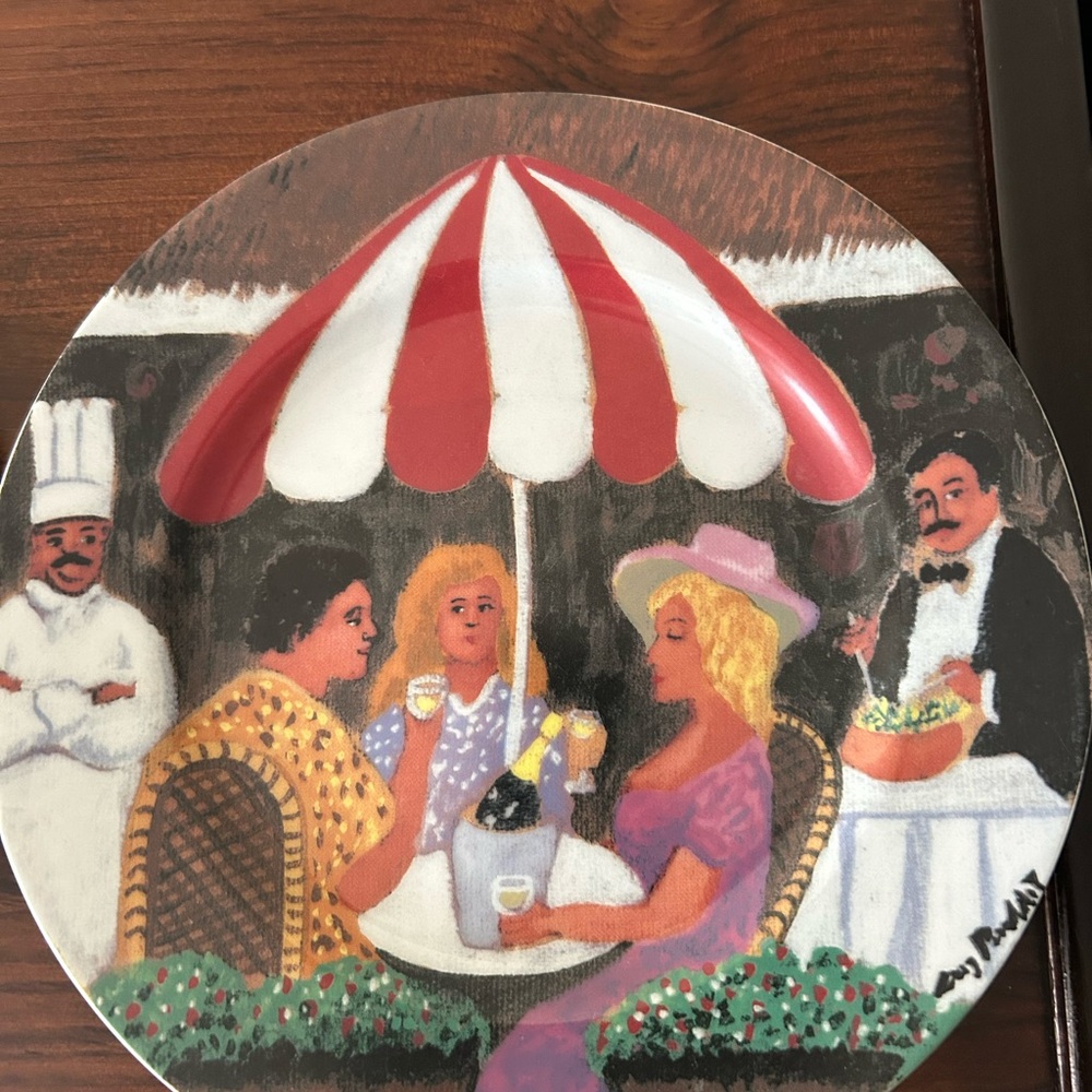 Guy Buffet Plates rare find delightful seven different designs